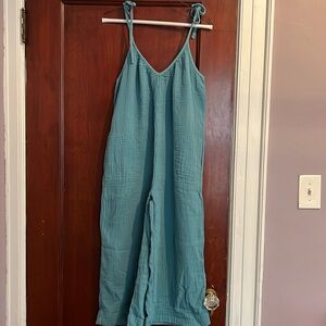 Double cotton gauze jumpsuit